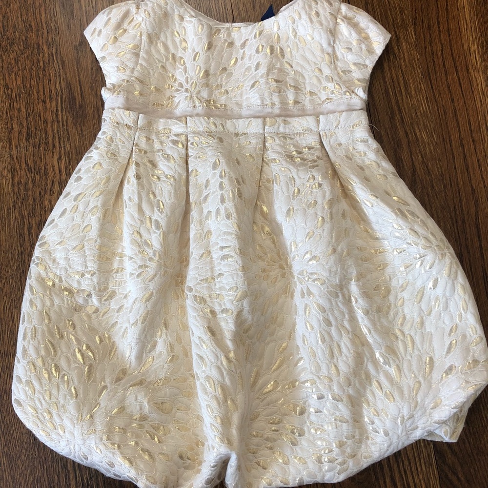 Baby Gap Dress with gold accents